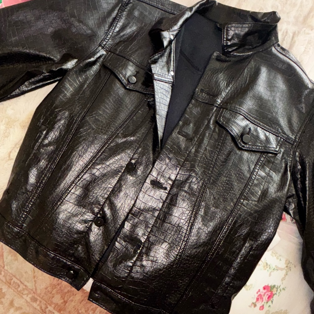 Princess Poly Black Leather Jacket